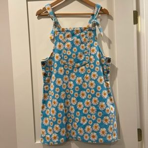 Lucy & Yak Corduroy Darcy Daisy Mini Pini Pinafore Overall Dress